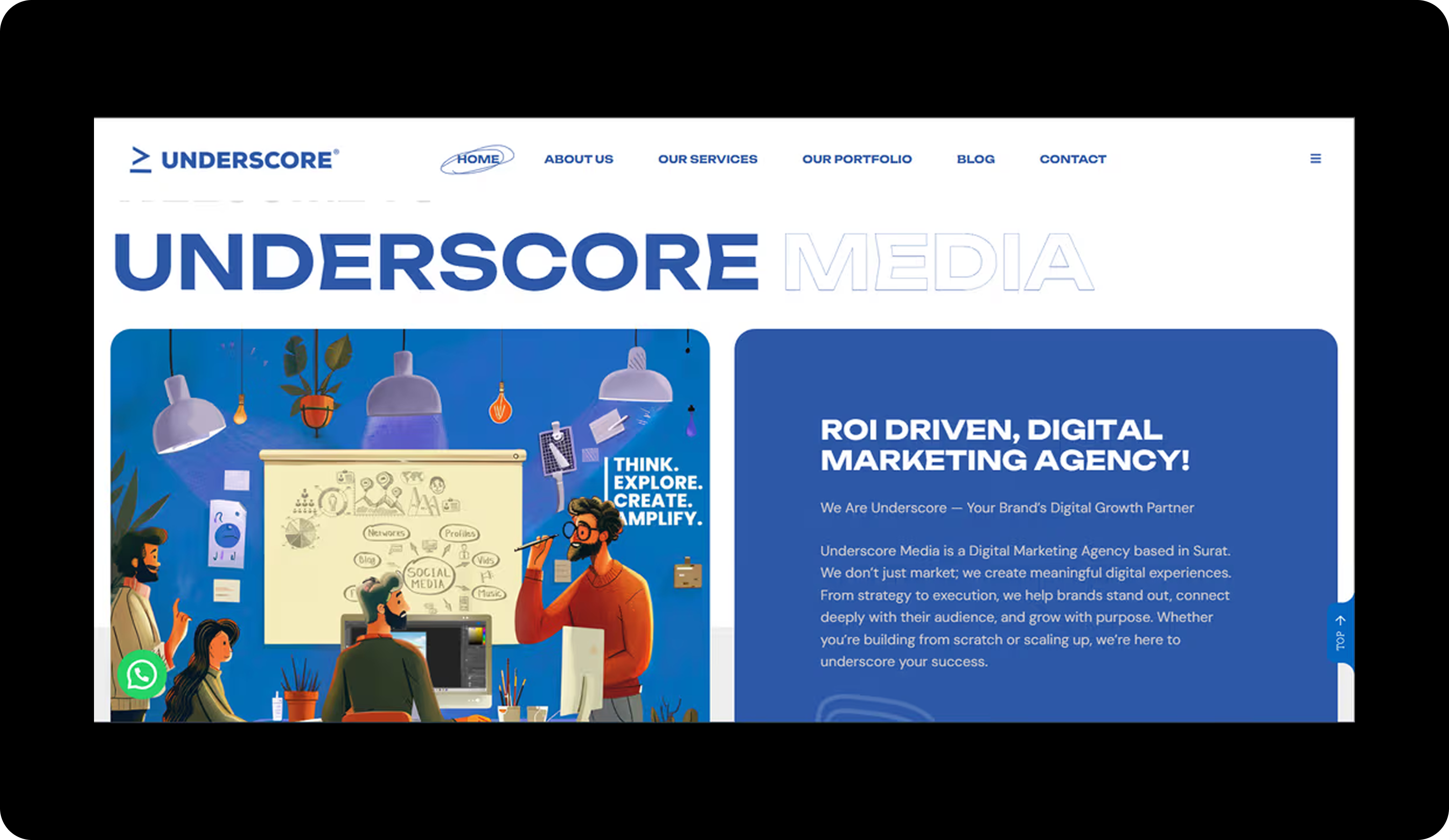 Underscore website preview